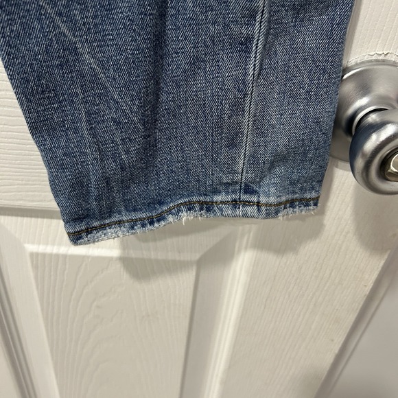 Abercrombie and Fitch Curve Love The 90s Slim Straight High Rise Jeans Sz 29/8L - Picture 7 of 12